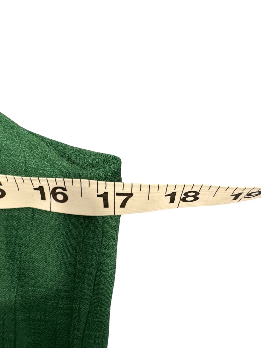 Maeve Green V-Neck Sleeveless Button-Front Camisole PTP is 17 - Picture 6 of 7
